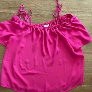 Pink J.Crew off shoulder top